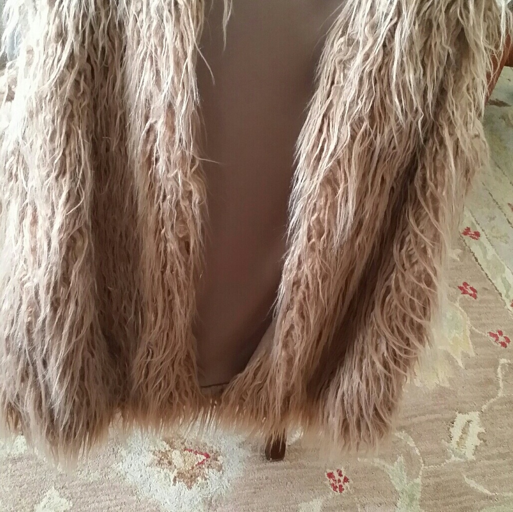 Faux Fur Vest, Size Ladies Large